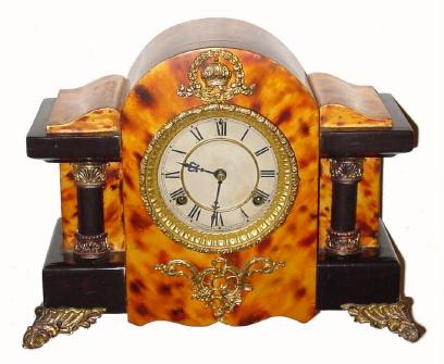 C.1917 Ansonia Clock Co., ÒDurateÓ, 8-day time/strike mantel clock. — Antique Clocks Price Guide