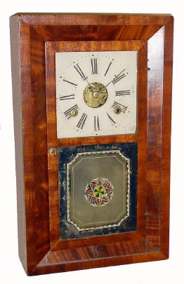 C.1848, Boardman and Wells, Bristol, Conn, miniature OG with 30-hr fusee time and strike movement, mahogany case. — Antique Clocks Price Guide