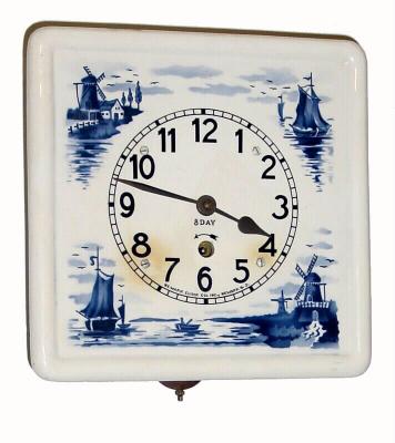 C.1930, Newark Clock Co., Inc., Newark, NJ., 8-day kitchen wall timepiece (from Germany). — Antique Clocks Price Guide