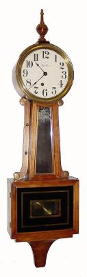 C.1915 E. Ingraham and Co., ÒNyanzaÓ, 8-day time banjo timepiece. — Antique Clocks Price Guide
