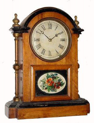 C.1875 Seth Thomas Clock Co., ÒCincinnatiÓ, 8-day time/strike city series walnut shelf clock. — Antique Clocks Price Guide