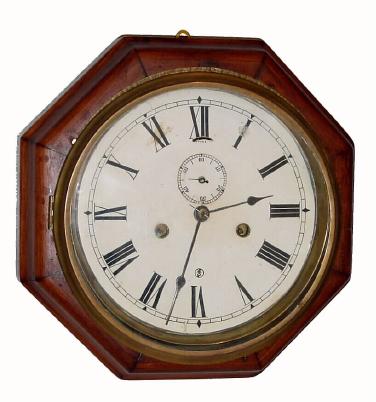 C.1900, New Haven Clock Co., Ó8 Inch Wood LeverÒ, 8-day time only. — Antique Clocks Price Guide