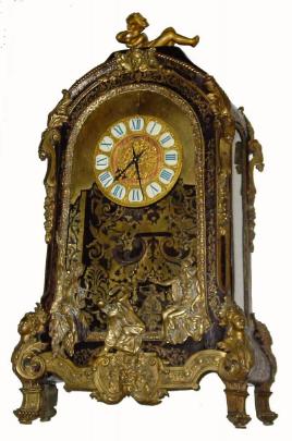 C.1840, French Boulle Case, large, as-found, with C.1910 timepiece lever movement married into case. — Antique Clocks Price Guide