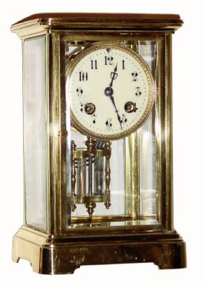 C.1900, French, Japy Freres, 8-day time/strike crystal regulator. — Antique Clocks Price Guide