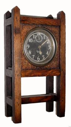 C.1920, Westclox ÓMission NoveltyÒ, 30-hour in a fumed oak case, time and alarm. — Antique Clocks Price Guide