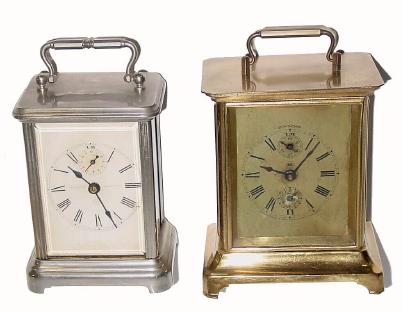 Lot of 2: C.1900, two Carriage Alarms — Antique Clocks Price Guide