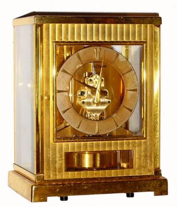C.1957, Swiss, LeCoultre, ÒAtmosÓ, 15-jewel mantel Òatmospheric windÓ timepiece. — Antique Clocks Price Guide