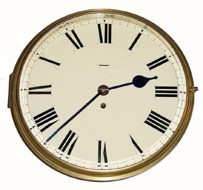 C.1920, English, Large ShipÕs Timepiece, with a 12Ó painted enamel dial. — Antique Clocks Price Guide