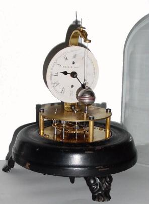 C.1870, E. N. Welch, ÓBRIGGS ROTARYÒ clock, bottom wind with dome. — Antique Clocks Price Guide