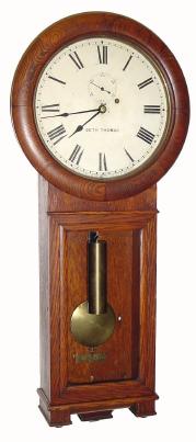 C.1900, Seth Thomas Clock Co., ÒRegulator No. 2Ó in oak. — Antique Clocks Price Guide