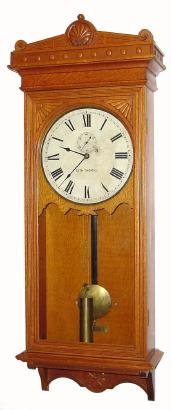 C.1905, Seth Thomas, Thomaston, Conn, ÓRegulator No. 30Ò, in oak. — Antique Clocks Price Guide