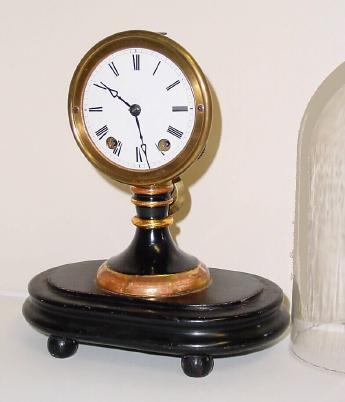 C.1870, Seth Thomas Sons and Co, New York, candlestick 8-day time and strike clock with dome. — Antique Clocks Price Guide