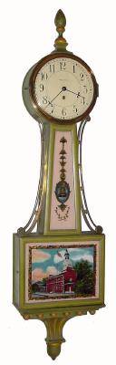 C.1932, Waltham Watch Co., 8-day lever movement banjo or timepiece. — Antique Clocks Price Guide