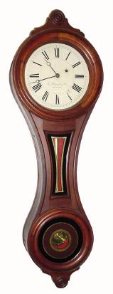 C.1875, E. Howard and Co., ÓRegulator No. 9Ò, figure 8 walnut cased timepiece, weight driven, 8-day. — Antique Clocks Price Guide