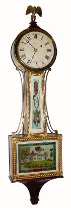 C.1913, Chelsea Clock Co., 8-day weight banjo or patent timepiece. — Antique Clocks Price Guide