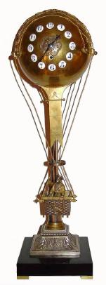 C.1890, French, ÓBalloonÒ swinging arm clock from the French Industrial series. — Antique Clocks Price Guide