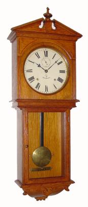 C.1909, Seth Thomas Clock Co., ÓUmbriaÒ, 15-day oak wall timepiece. — Antique Clocks Price Guide
