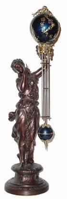 C.1890, Ansonia ÓJuno Ball SwingÒ Clock, 8-day. — Antique Clocks Price Guide
