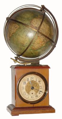 C.1905, German, 1-Day Globe clock. — Antique Clocks Price Guide