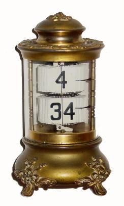 C.1907, Ansonia Clock Co., ÓDesign No. 4Ò, 30-hour Plato novelty timepiece. — Antique Clocks Price Guide