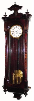 C.1860, Austrian, 3-weight, Grand Sonnerie wall clock, 72 beat in a large dark mahogany case /as found. — Antique Clocks Price Guide