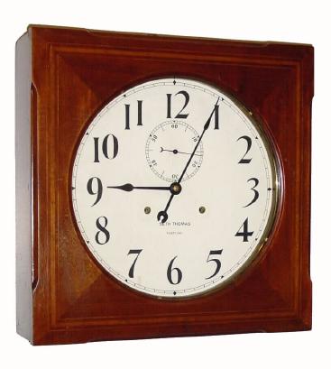 C.1920 Seth Thomas Clock Co., ÒOffice 11Ó, 30-day mahogany wall timepiece. — Antique Clocks Price Guide