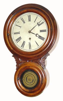 C.1885, E.N. Welch, Forestville, ÓAlexisÒ model wall clock in rosewood, 8-day time (small size). — Antique Clocks Price Guide