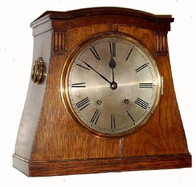 C.1910, German, Winterhalder and Hofmeier, oak cased, Arts and Crafts style, quarter striking mantel clock, 8-day with silvered dial, two gongs. — Antique Clocks Price Guide