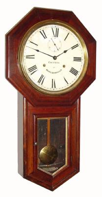 C.1909 Seth Thomas Clock Co., ÓWorldÒ, 15-day wall timepiece. — Antique Clocks Price Guide