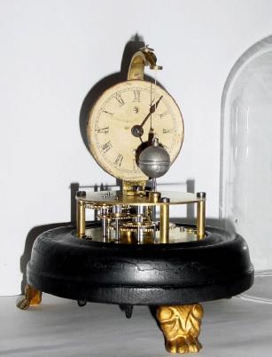 C.1878, E. N. Welch Mfg. Co., ÒBriggs RotaryÓ, 30-hour rotary pendulum novelty timepiece. — Antique Clocks Price Guide
