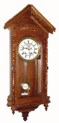 C.1875, Lenzkirch, Open Escapement ÓR-AÒ regulator in a an unusual fretwork case /as found with damage. — Antique Clocks Price Guide