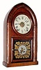 C.1870, Waterbury Beehive, Mahogany, 8-day time strike and alarm. 