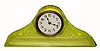 C.1930, McKee Glass Co., Jenrette, Penna, A Daisy and Button pressed glass tambour in light lime color. 