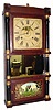 C.1845, Birge, Mallory and Co., Triple Deck shelf clock, 8-day, 2-weight, with restorations. 