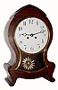 C.1910 French, 8-day time and strike mahogany, Neuchatel style mantel clock. 