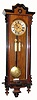 C.1880, Austrian, Remember ÒGebruder ReschÓ, 2-WeightÒ Vienna RegulatorÓ, in a walnut case with ebonized trim. 