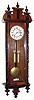 C.1890, German, 2-Weight ÓVienna RegulatorÒ, 8-day time and strike wall clock, walnut with ebonized trim. 