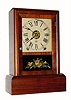 C.1884 Seth Thomas Clock Co., ÓCottageÒ, 8-day time/strike/alarm rosewood mantel clock. 