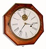 C.1855, E.N. Welch (at the old J. C. Brown Establishment) rosewood gallery clock with 7 inch dial. 