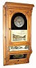 C.1890, Specialty Clock with Seth Thomas movement. Se LyÕs 1996 Seth Thomas book, page 172 for similar burglar alarm cased clocks. There were other specialized clocks for hotels and fire departments. This one has large double spring time movement with central alarm disc. 