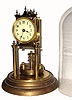 C.1905, German, Jahresuhrenfabrik, 400 day clock with disc pendulum and old dome. 