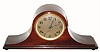 C.1927 Sessions Clock Co., 8-day time/strike mahogany tambour mantel clock. 