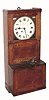 C.1920, English, Gledhill Brook Time Recorder, Ltd oak cased, fusee punching in clock. 