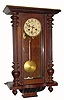 C.1910, German, Junghans, Spring Driven wall regulator in a walnut case, less top and bottom finial. 