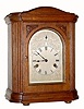 C.1910, Hamburg American, 8-day 3/4 Westminster chime oak mantel clock (strikes the hours, plays chime on quarters). 