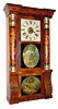 C.1870, Seth Thomas, Column and Cornice, 8-day shelf clock with shell columns. 