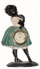 C.1860, Bradley and Hubbard, ÒTopsyÓ model blinking eye clock. 