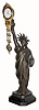 C.1905, German, Junghans, ÒSTATUE OF LIBERTYÓ, bronzed spelter mystery swing clock. 
