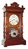 C.1885, Seth Thomas, ÓATLAS, Ò quarter striking, 3-train shelf clock, ting tang on 2 bells, walnut. 