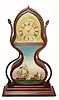 C.1845, Forestville Mfg Co., J. C. Brown, ÒShelf AcornÓ in a mahogany and maple case with side arms. 